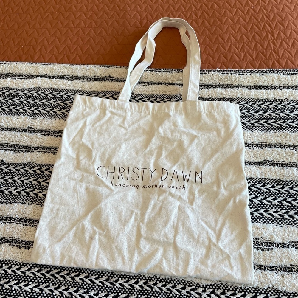 Christy dawn honoring MotherNature canvas totebag